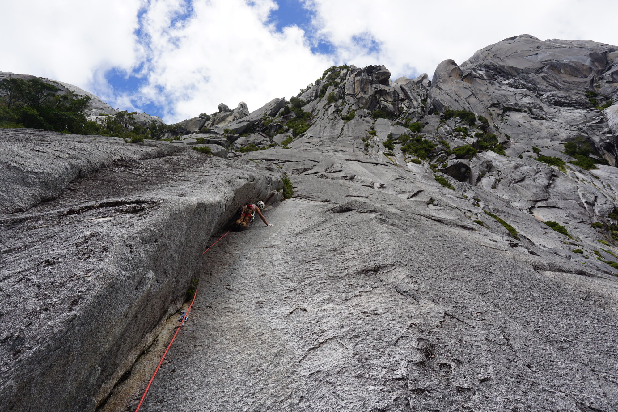 Escalada en placa de granito, Cochamó
